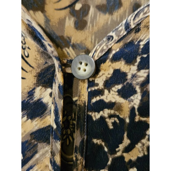 Jacqueline Ferrar Vintage 80's 100% Silk Tunic Blouse Size 12 - Picture 7 of 9